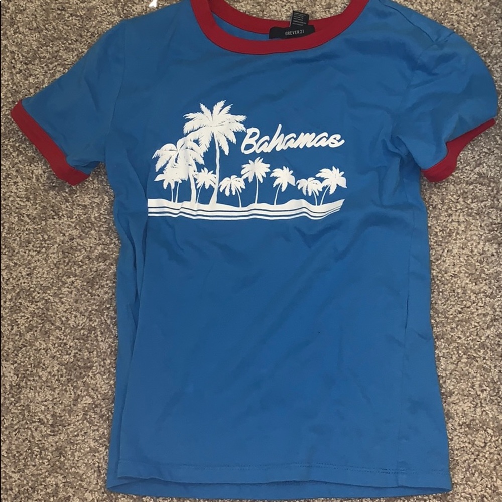 Bahamas blue shirt